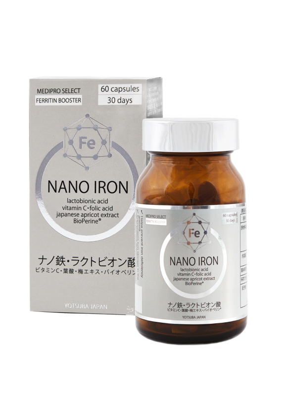 Для підняття заліза Nano Iron (60 капсул)